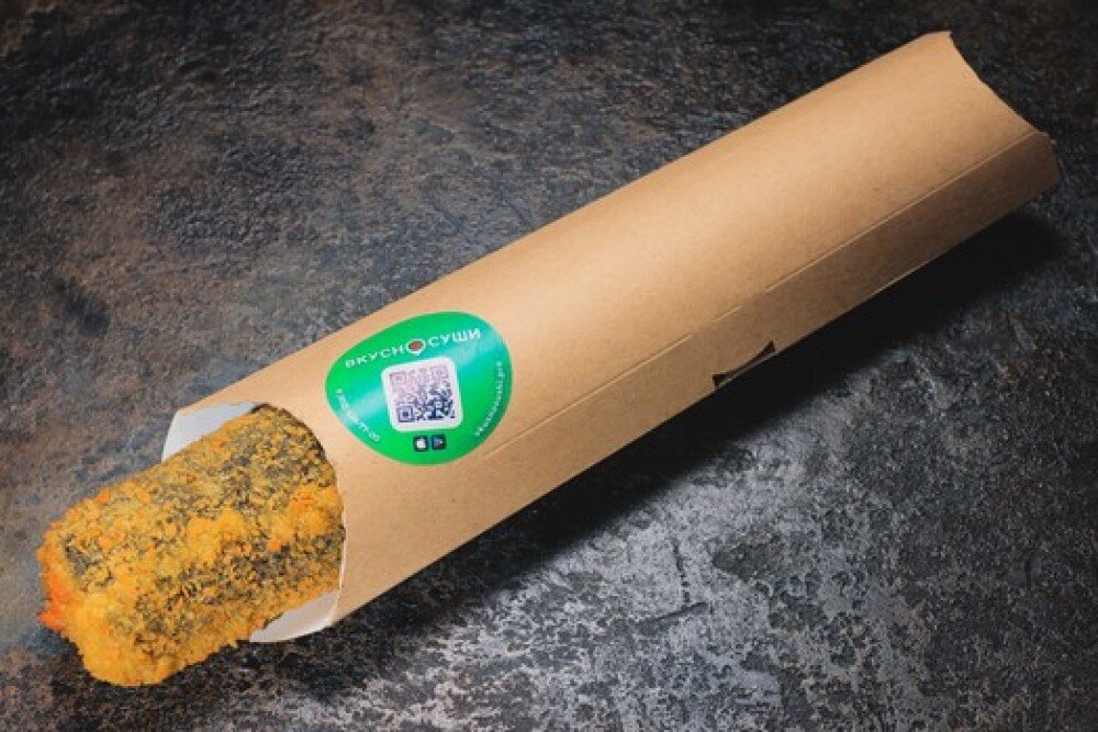 Японская шаверма в темпуре с жареным лососем