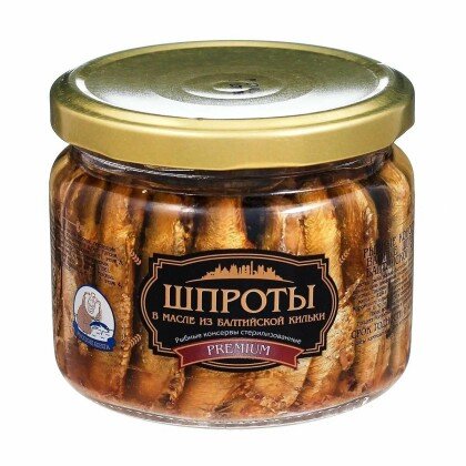Шпроты Премиум из балтийской кильки 270гр
