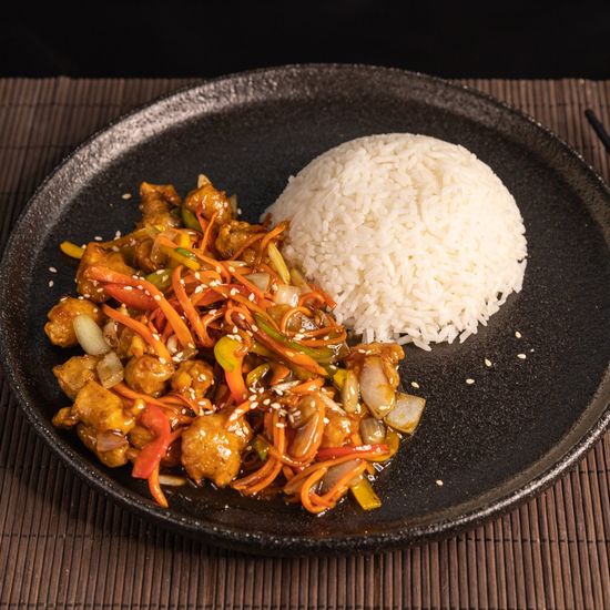 Курица терияки с рисом