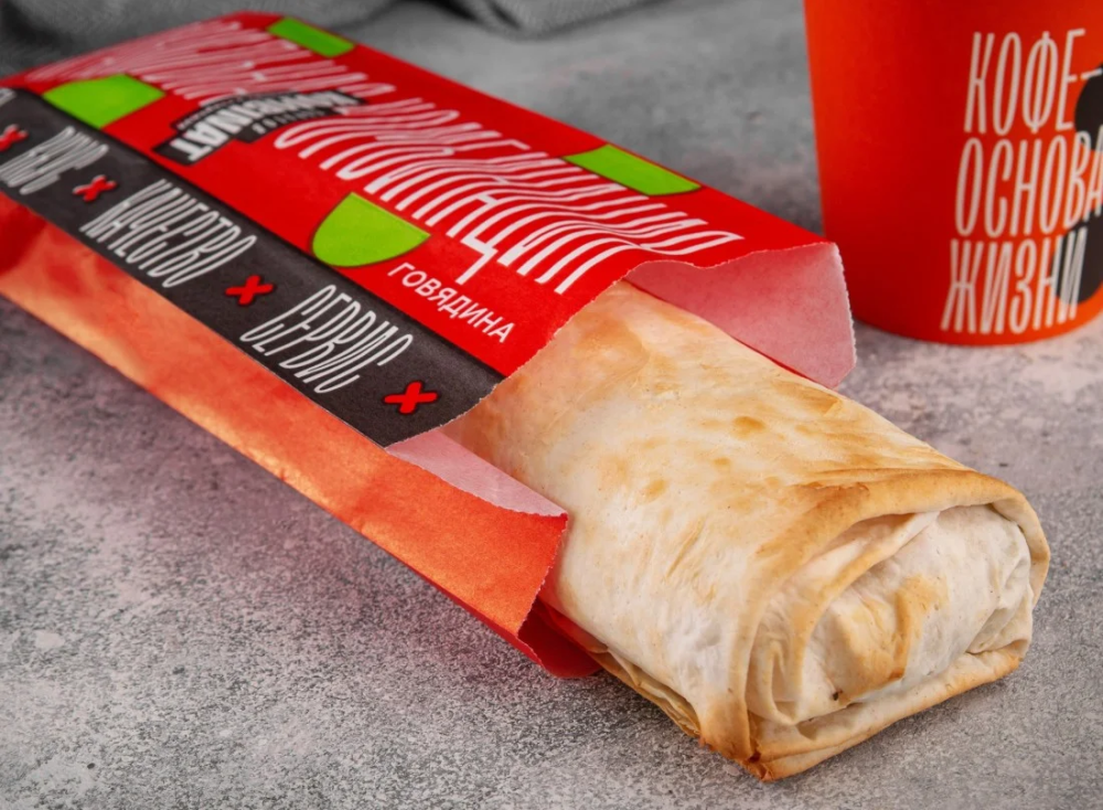 Шаурма грибная с говядиной