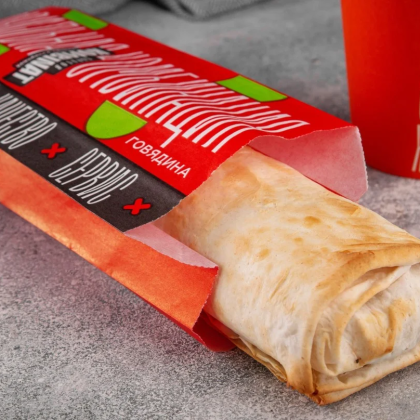 Шаурма грибная с говядиной