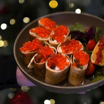 Блины с икрой