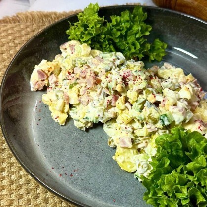 Оливье с ветчиной