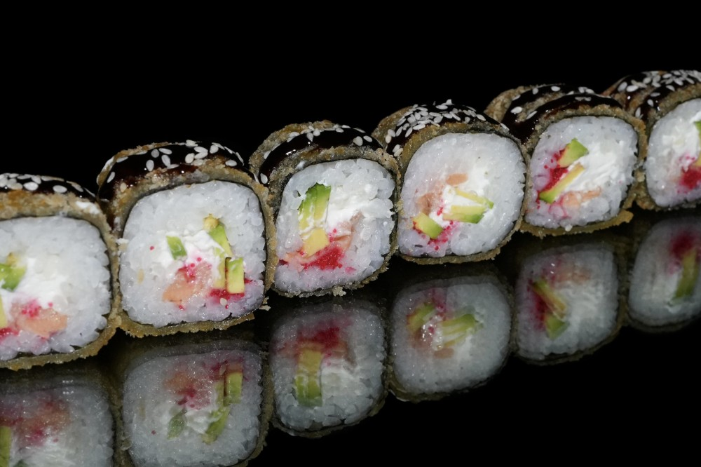 Темпура ролл с лососем