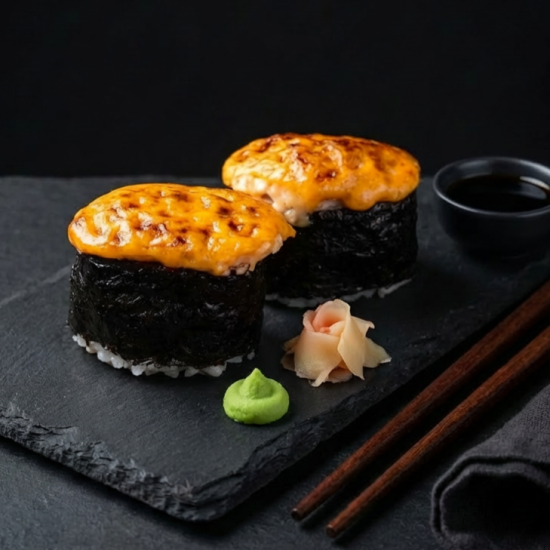 Суши Гункан со снежным крабом