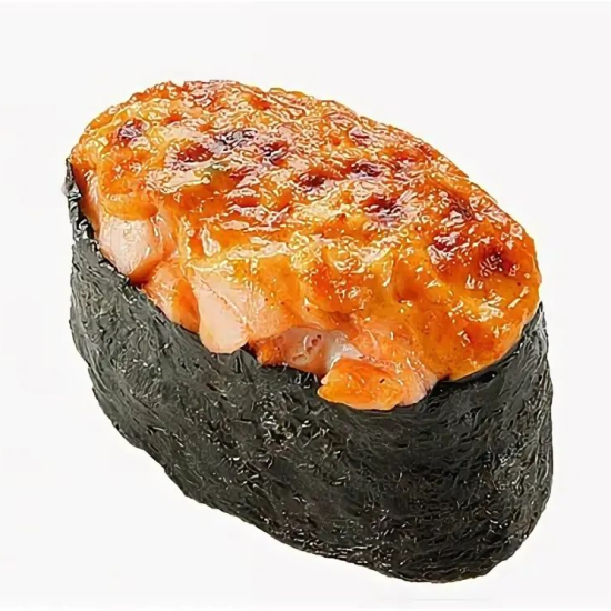 Запеченный гункан с лососем