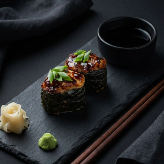 Суши Гункан с угрем