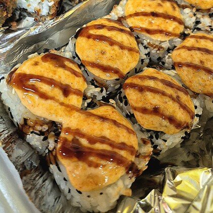 Запеченный с лососем