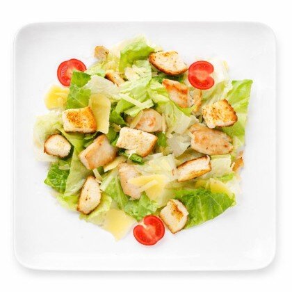 Салат Цезарь с курицей