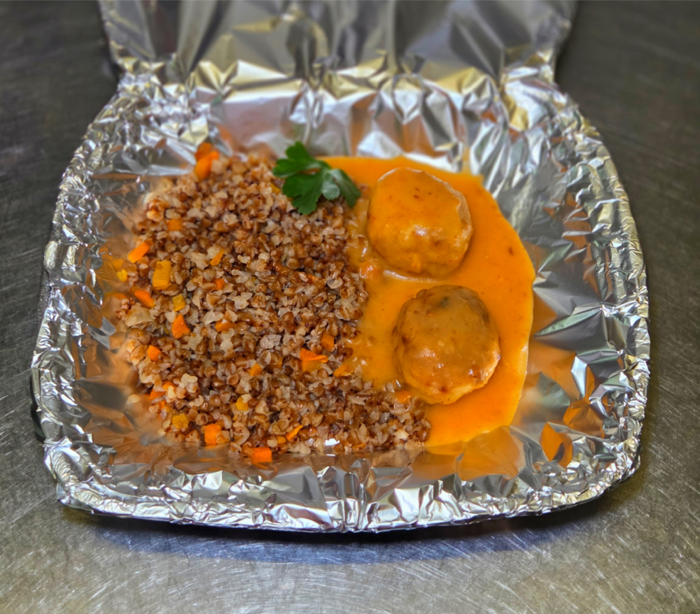 Куриные тефтели с гречетто