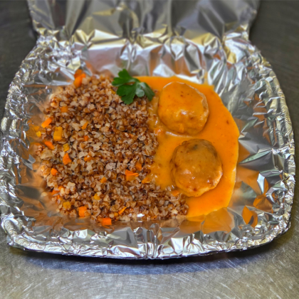 Куриные тефтели с гречетто