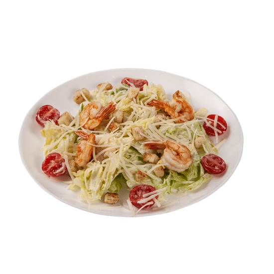 Cалат Цезарь с креветками