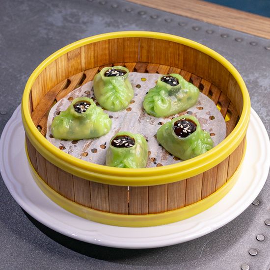 С угрем, курицей и грибами