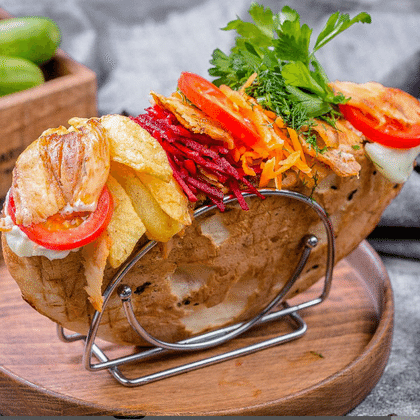 Шаурма куриная в лепешке