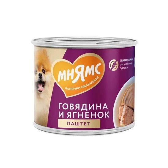 Мнямс На каждый день консервы для собак «Здоровые суставы», паштет из говядины и ягнёнка, 200 г