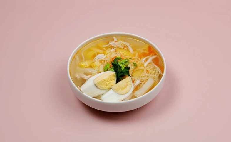 Куриный суп лапша