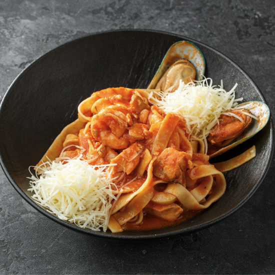 Фетучини с морепродуктами