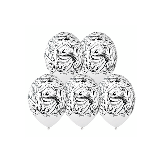 35 см, Мрамор Черный, Белый, Пастель