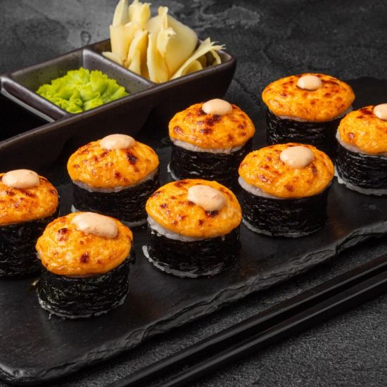 Запеченные с мидиями