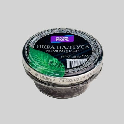Икра палтуса черная 90г ст/б