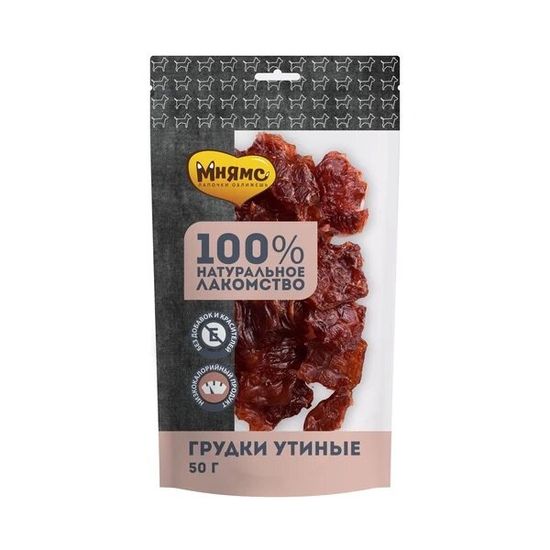 Мнямс На каждый день лакомство для собак, грудки утиные, 50 г