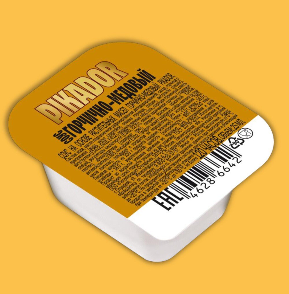 СОУС ПОРЦИОННЫЙ PIKADOR ГОРЧИЧНО-МЕДОВЫЙ