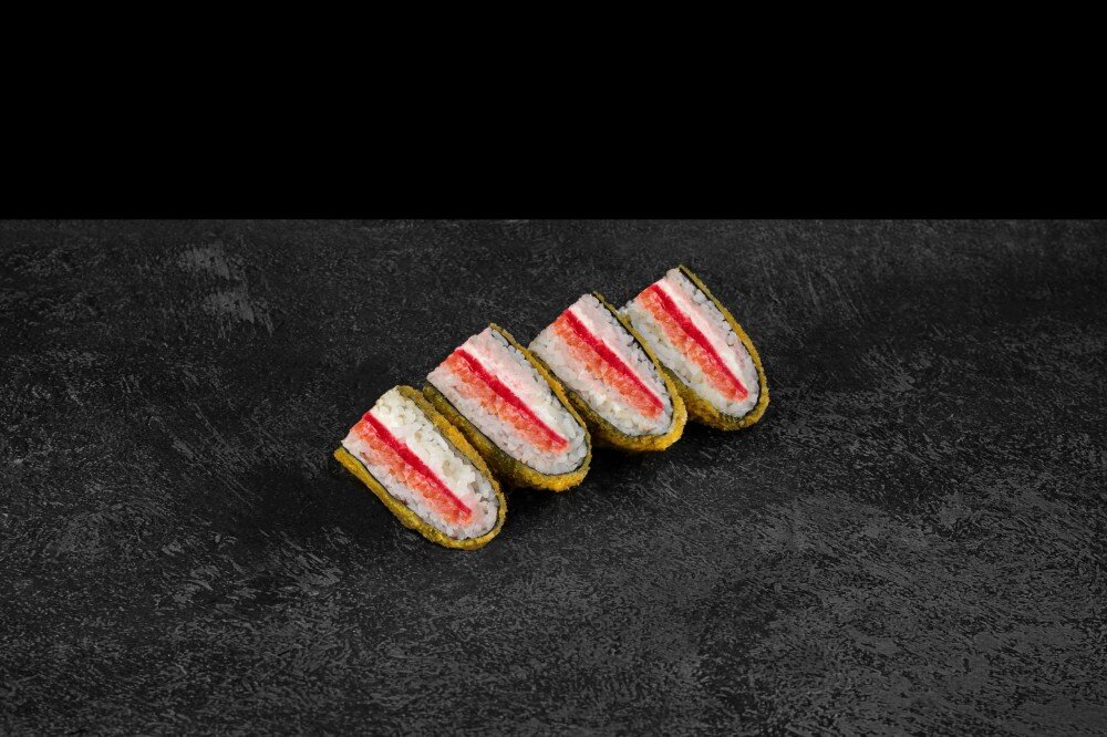 Темпурный сэндвич с лососем