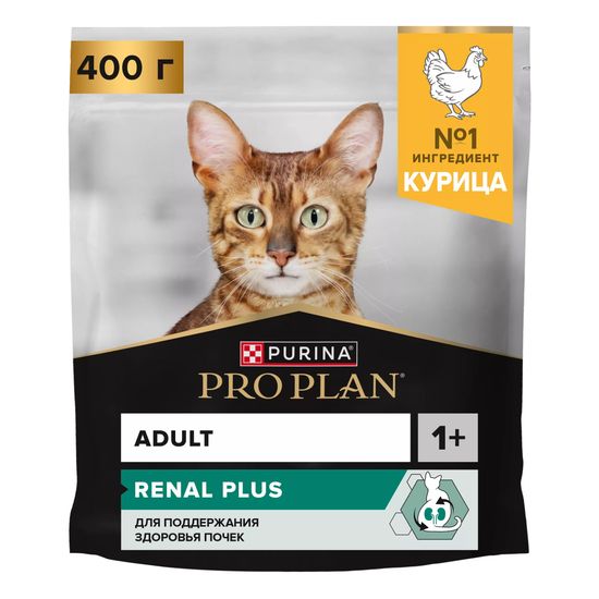PRO PLAN Adult сухой корм для взрослых кошек, курица, 400 г