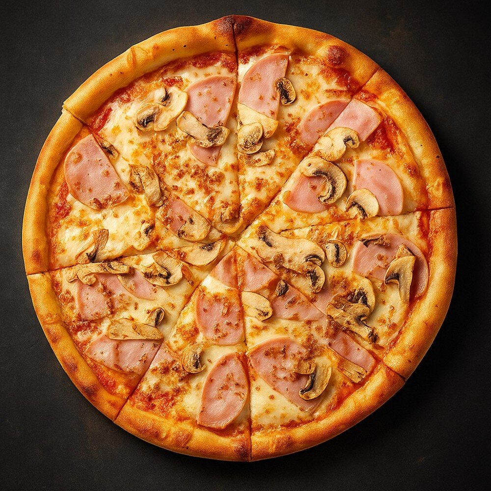 Ветчина и Грибы 33 см