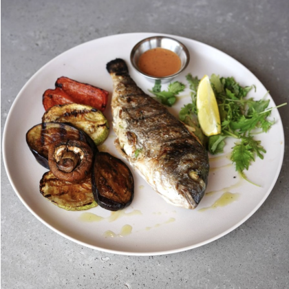 Дорадо на мангале