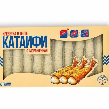 Креветка в панировке "Катаифи" 260 гр