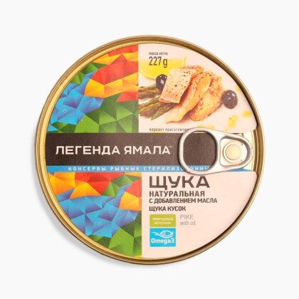 Щука натуральная с добавлением масла 227 гр