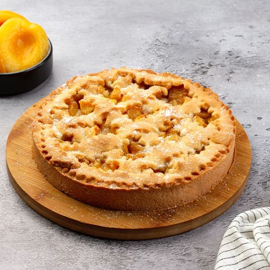 Пирог с персиками