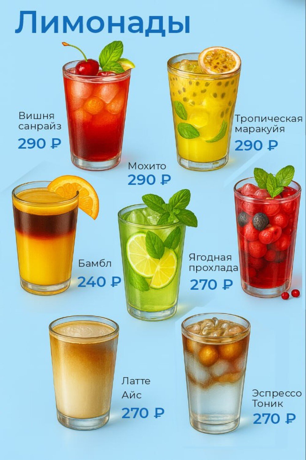 Холодные напитки