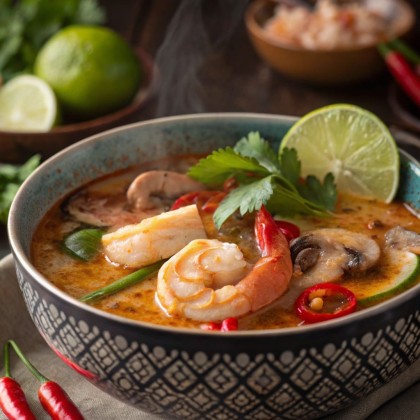 Рамен острый "Том ям" с креветкой