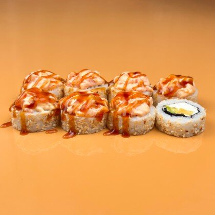 Тартар с лососем и манго