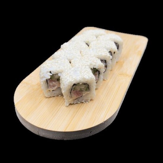 Острый ролл с беконом