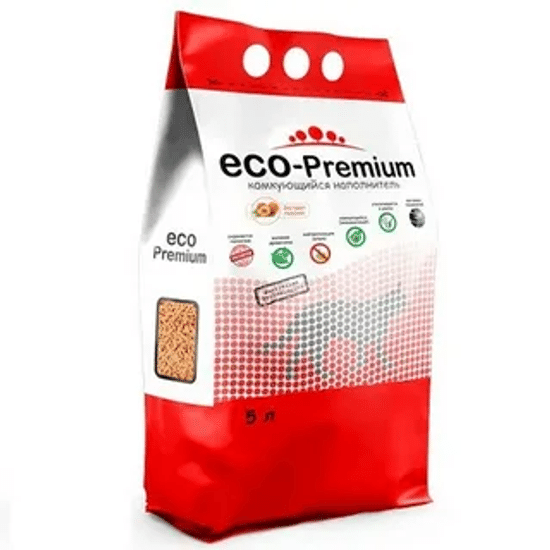 ECO Premium наполнитель древесный «Персик», 5 л