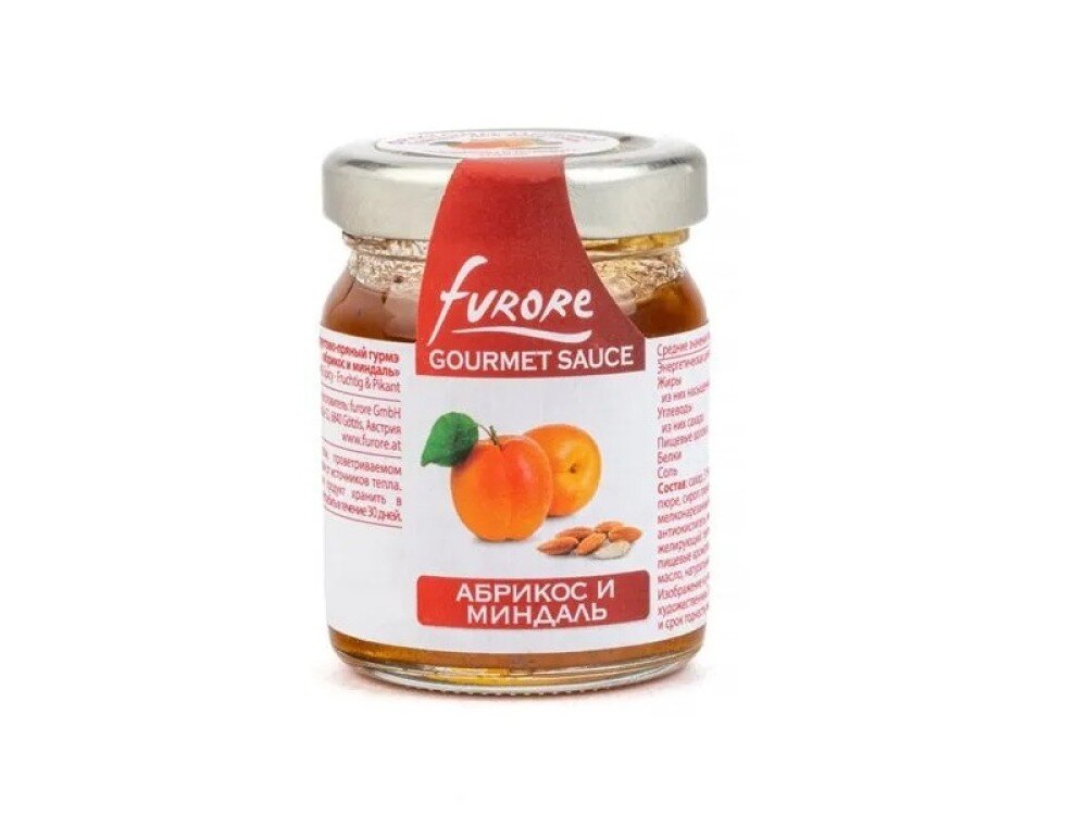 Соус для сыра Furore фруктово-пряный гурмэ "Абрикос-миндаль", Австрия, 60 г