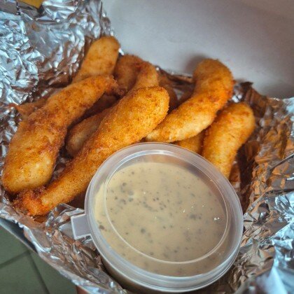 Креветки в кляре