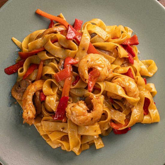 Удон с креветкой