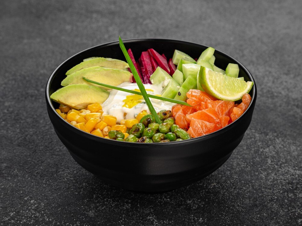 Боул с лососем