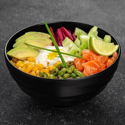 Боул с лососем