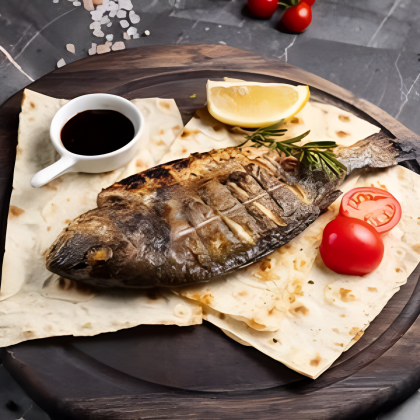 Дорадо на мангале