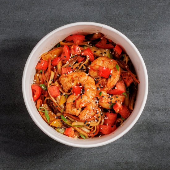 Удон с креветкой