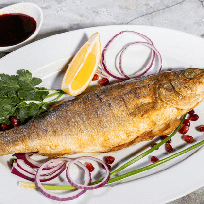 Сибас жареный