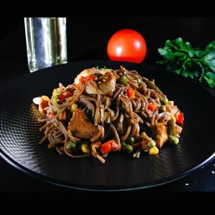 Лапша Соба (гречневая) креветка