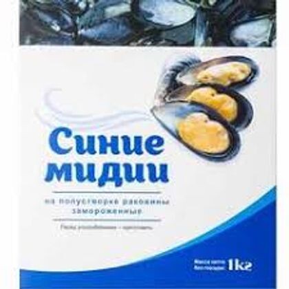 Мидии, на половинках раковины, IQF, (M) 30/40, в/м (12х1кг, упак1/12, 3300/02069, Shengsi Shunda Marine Food Products Co., Ltd., Китай)