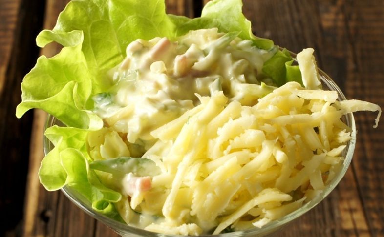 Салат-коктейль с ветчиной