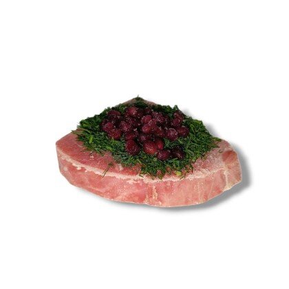 Стейк тунца с укропом и гранатом, кг